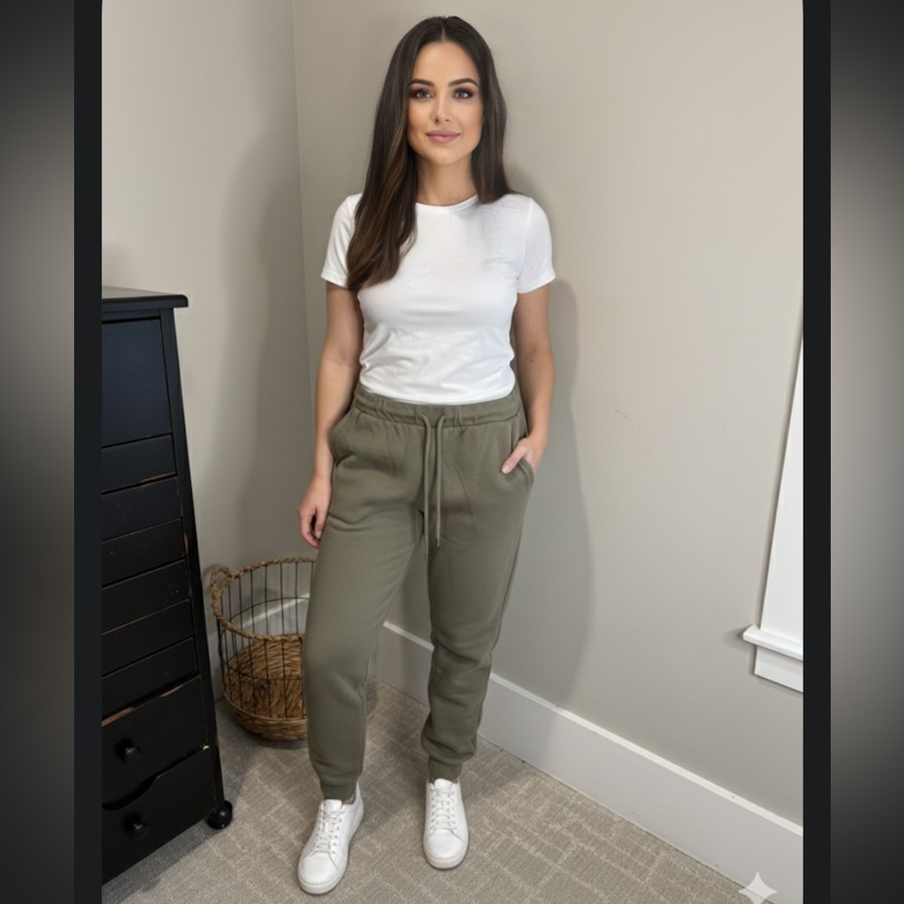 Frame Olive Green Women's Jogger Pants